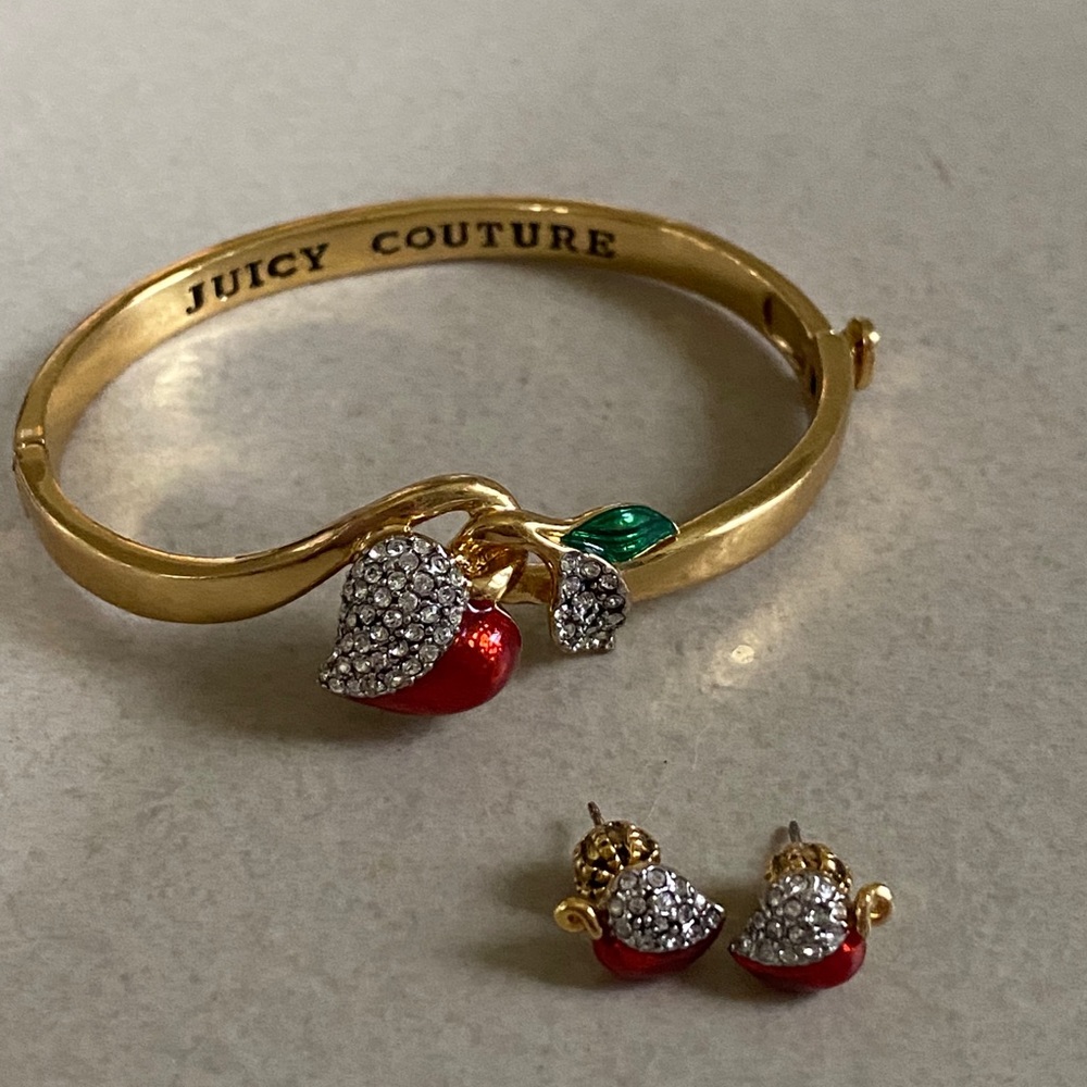 Juicy couture bracelet and earrings